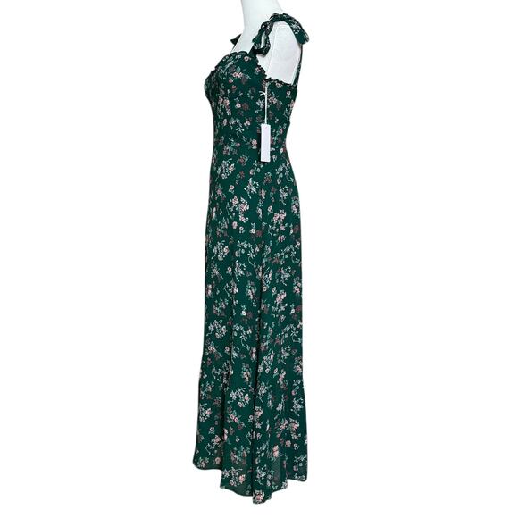 Reformation NEW Nikita Midi Dress Emilia Floral Print Size 4 100% Viscose Lined - Picture 8 of 16
